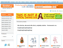 Tablet Screenshot of dla-dziecka.szoker.pl